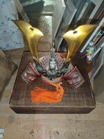 ANTIK KABUTO sisak YOROI szamuráj páncél régi, retró busho retro japán