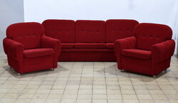 JITONA piros ülőgarnitúra, fotel, kanapé - retro, vintage, design