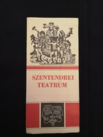 Szentendre Teátrum műsora, 1972
