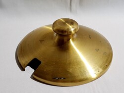 Régi füles réz fedő 20 cm átmérő