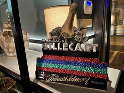 CHAMPAGNE CLUB - Ritka vintage Billecart-Salmon pezsgő reklámtábla az 1960–70-es évekből