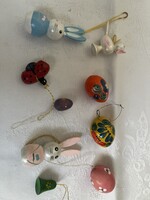 Husvéti csomag 9 db fa katica, tojások csirke nyuszi.