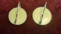 1 pár antik aranyfülbevaló