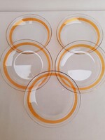 Arany szegelyes uveg tanyerok