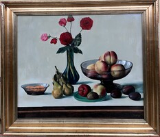 Korga György (1935-2002) Csendélet fehérben