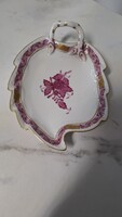 Herendi porcelán Aponyi mintás levél tál