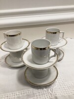 Zsolnay porcelán pajzspecsétes antik kávés csészék