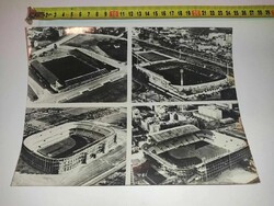 24x17.5cm 1982 Madrid Aerial stadion futball sajtófotó EFE Hírügynökseg LÉGIFELVÉTEL