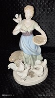 Antique Carl Scheidig Cows Feeding Cinderella. Grafenthal