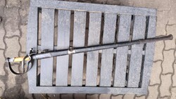 Régi olasz kard, szép maratott pengével