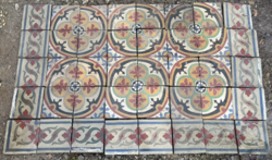 Kuriózum antik cementlap