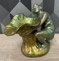 MÁSODIK ZSOLNAY AUKCIÓ! Antik Zsolnay ritka figura! Hibátlan állapotban! 1920-as évek!