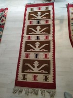 Torontáli gyapjú szőnyeg 2. Temesvári hagyatékból  (57 * 155 cm)