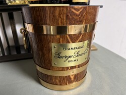 CHAMPAGNE CLUB - George Goulet × Géraud Lafitte – Art Deco pezsgőhűtő tömör tölgyfadongákból