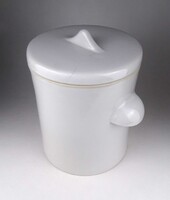 1Y955 Hatalmas méretű fedeles porcelán patika edény gyógyszertári tégely 25 cm