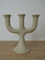 Jelzett retro kerámia gyertyatartó