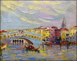 XX. sz. első fele Wolf jelzéssel : VELENCEI RIALTO HÍD 1920 körül