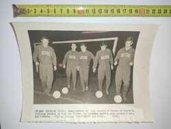 21.5x16.5 1962 Paris Austria team vs Reims Publikálatlan sajtófotó UPI Hírügynökseg foci