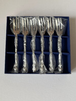 Ezüstözött desszert villák