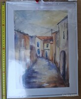 Benyó Gabriella - Mediterrán hangulat akvarell