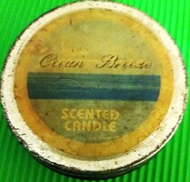 Retro  "Ocean Breeze" illatú gyertya fém doboza 6 cm átmérővel
