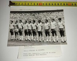 17.5x12.5cm 1986 ASL FIFA WORLD CUP Bulgaria team Publikálatlan sajtófotó ASL Hírügynökseg futball