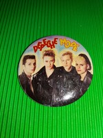 Retro trafikáru bazáráru nagyobb kör jelvény DEPECHE MODE ZENEKAR 6 cm átmérő