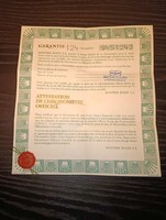 Eredeti 1980' Rolex Datejust 36 óra 16013 International Service Guarantee warranty garanciajegy 2.