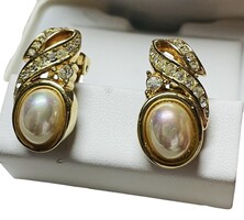 Christian Dior gyönyörű vintage fülbevaló eredeti dobozában!