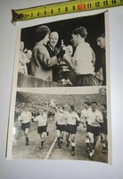 18x13 '62 FA Cup Tottenham Erzsébet királynő Danny Blanchflower Publikálatlan sajtófotó UPI