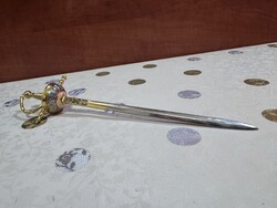 Toledói levélbontó kard, 18 cm