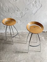 Vintage Olasz Magis Lyra bárszék pár Sigurdur Thorsteinsson design