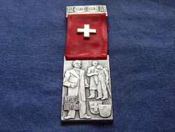 S.S.V.-S.S.C-E.F.S.-T.F.C. 1978-svájci lövész kitüntetés szalaggal (Huguenin)