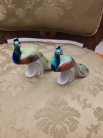 Drasche Budapest porcelán páva párban