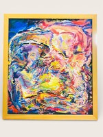 Kántor János Absztrakt ,modernista festménye