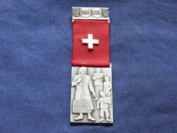 S.S.V.-S.S.C-E.F.S.-T.F.C. 1976-svájci lövész kitüntetés szalaggal (Huguenin)