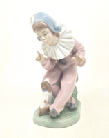 Lladro Nao 1099 Harlequin porcelán bohóc 17cm