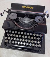 REMTOR antik mechanikus írógép – működő, eredeti tokkal