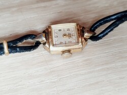 Gub glashütte 15-17 jewels, 20 micron gold plated women's wristwatch vintage, antique. Working, nice condition
