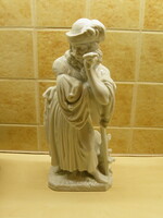 K299 Herend hibátlan juhász fehér porcelán 30 cm herendi