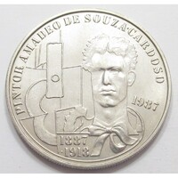 Portugália,100 escudos 1987 - Amadeu de Souza Cardoso aUNC+ nikkel