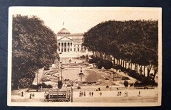 Wiesbaden Bowling Green park és Villamos képeslap