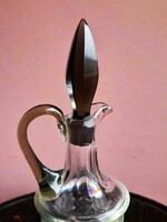 IngyenPosta:RITKA! Két színű kristály Metszett / csiszolt ÚJ kiöntő