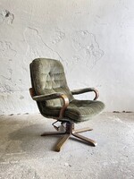 Vintage Skandináv  design Göte Mobler forgó lounge fotel – Svédország 1970-es évek