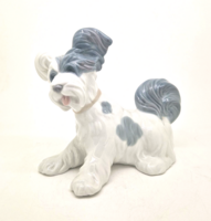 Lladro 4643 porcelán figura kutya Skye Terrier 15cm