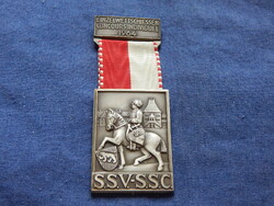 Einzelwettschiessen Concours Individuel 1964-svájci lövész kitüntetés szalaggal (P.Kramer Neuchatel)