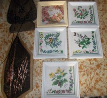 5-drb Szép mintájú gipsz falikép