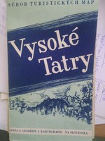 Magas Tátra turistatérkép gyűjtőek 1960, hibátlan