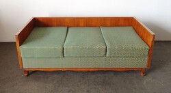 1S730 Régi LINGEL kárpitozott ágy heverő 73 x 102 x 202 cm