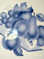 RÉGI MAJOLIKA TORTALAP v edényalátét  - 31 cm  - Art&Decoration